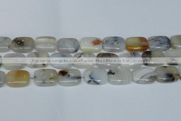 CAG7422 15.5 inches 15*20mm rectangle Montana agate beads