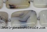 CAG7423 15.5 inches 18*25mm rectangle Montana agate beads