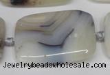 CAG7426 15.5 inches 30*40mm rectangle Montana agate beads