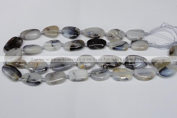 CAG7428 15.5 inches 15*20mm - 20*30mm freeform Montana agate beads