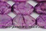 CAG7435 15.5 inches 20*30mm octagonal crazy lace agate beads