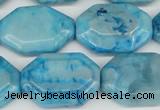 CAG7438 15.5 inches 20*30mm octagonal crazy lace agate beads