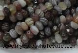 CAG746 15.5 inches 4*6mm faceted rondelle botswana agate beads