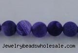 CAG7511 15.5 inches 6mm round frosted agate beads wholesale