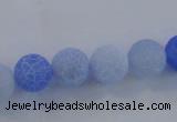 CAG7526 15.5 inches 4mm round frosted agate beads wholesale