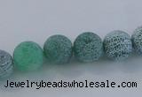 CAG7542 15.5 inches 4mm round frosted agate beads wholesale