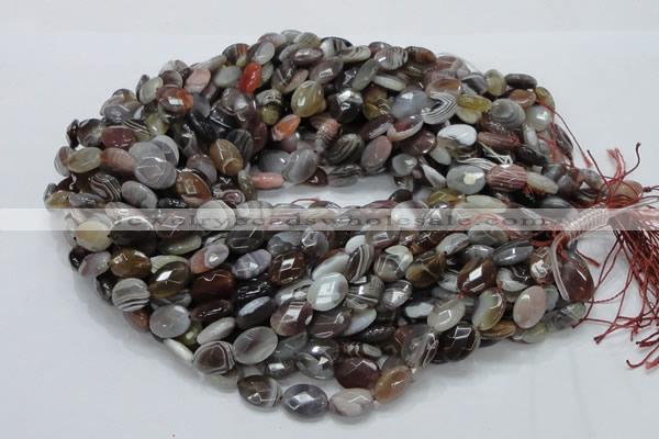 CAG756 15.5 inches 10*14mm faceted oval botswana agate beads