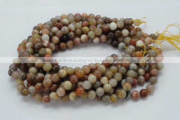 CAG764 15.5 inches 10mm round yellow agate gemstone beads wholesale