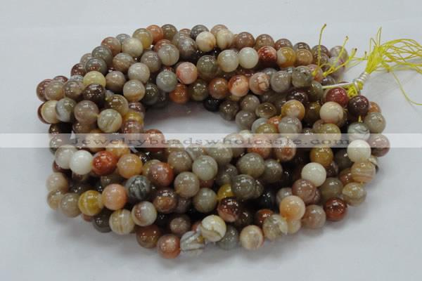 CAG765 15.5 inches 12mm round yellow agate gemstone beads wholesale