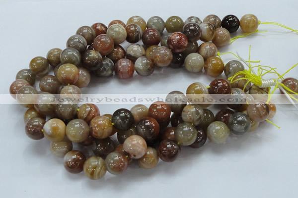 CAG767 15.5 inches 16mm round yellow agate gemstone beads wholesale