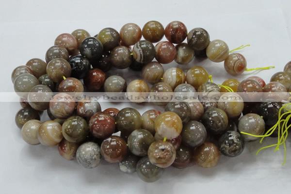 CAG768 15.5 inches 18mm round yellow agate gemstone beads wholesale