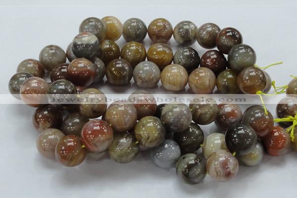 CAG769 15.5 inches 20mm round yellow agate gemstone beads wholesale