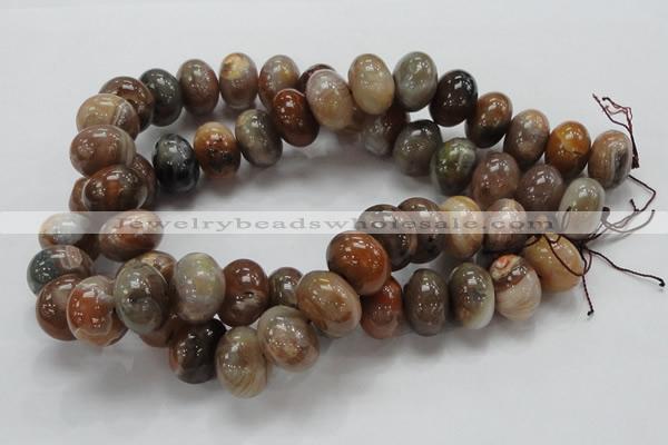 CAG772 15.5 inches 14*20mm rondelle yellow agate gemstone beads