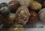 CAG774 15.5 inches 16*21mm rice yellow agate gemstone beads