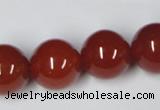 CAG7858 15.5 inches 20mm round red agate beads wholesale