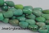 CAG7876 15.5 inches 8*10mm faceted teardrop grass agate beads