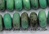 CAG7889 15.5 inches 12*16mm faceted rondelle grass agate beads