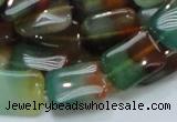 CAG791 15.5 inches 13*18mm rectangle rainbow agate gemstone beads