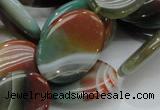 CAG800 15.5 inches 20*30mm oval rainbow agate gemstone beads