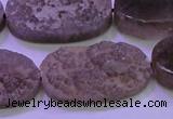 CAG8447 15.5 inches 15*30mm oval grey druzy agate gemstone beads