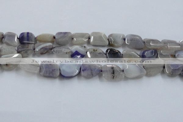 CAG8500 15.5 inches 15*20mm - 18*25mm freeform dragon veins agate beads