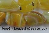 CAG8503 15.5 inches 15*20mm - 18*25mm freeform dragon veins agate beads