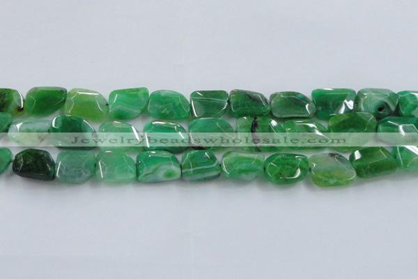 CAG8505 15.5 inches 15*20mm - 18*25mm freeform dragon veins agate beads