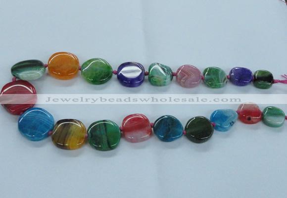 CAG8532 15.5 inches 15*18mm - 25*30mm freeform dragon veins agate beads