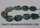 CAG8549 15.5 inches 30*40mm - 35*45mm freeform ocean agate beads