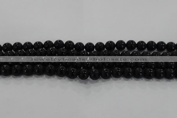 CAG8675 15.5 inches 6mm round matte tibetan agate gemstone beads