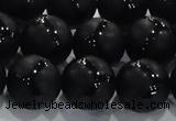 CAG8683 15.5 inches 12mm round matte tibetan agate gemstone beads