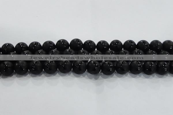 CAG8683 15.5 inches 12mm round matte tibetan agate gemstone beads