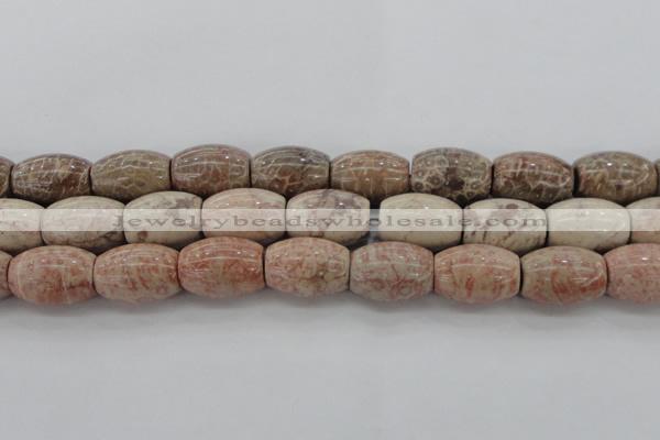 CAG8767 15.5 inches 18*25mm rice chrysanthemum agate beads