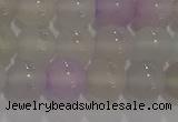 CAG8931 15.5 inches 6mm round matte colorful agate beads wholesale