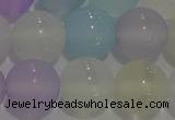 CAG8932 15.5 inches 8mm round matte colorful agate beads wholesale