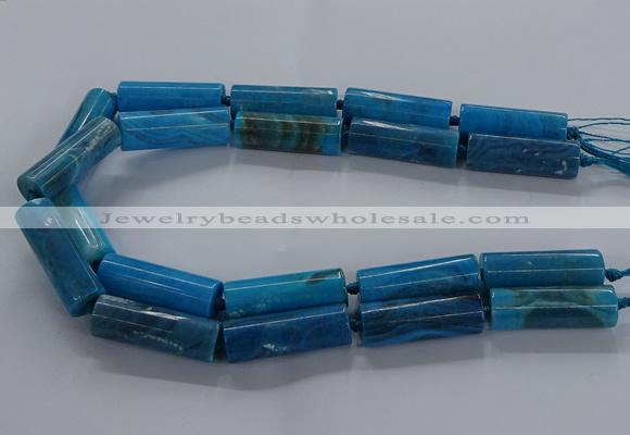 CAG9088 15.5 inches 12*46mm - 13*48mm tube dragon veins agate beads