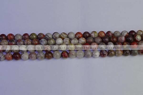 CAG9112 15.5 inches 8mm round Mexican crazy lace agate beads