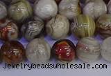 CAG9113 15.5 inches 10mm round Mexican crazy lace agate beads