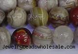 CAG9115 15.5 inches 14mm round Mexican crazy lace agate beads