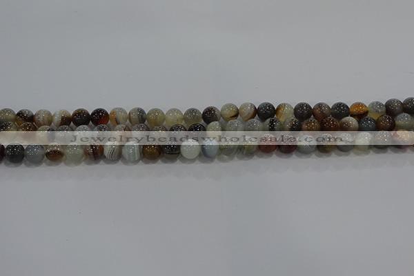 CAG9148 15.5 inches 6mm round line agate beads wholesale