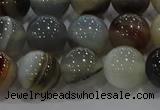 CAG9151 15.5 inches 12mm round line agate beads wholesale