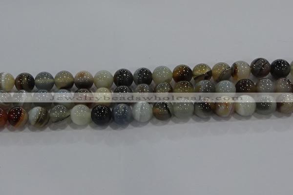 CAG9151 15.5 inches 12mm round line agate beads wholesale