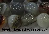 CAG9152 15.5 inches 14mm round line agate beads wholesale