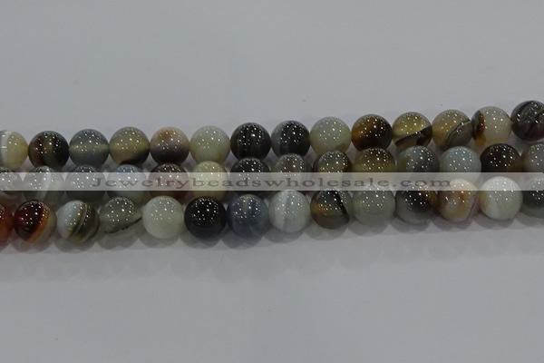 CAG9152 15.5 inches 14mm round line agate beads wholesale