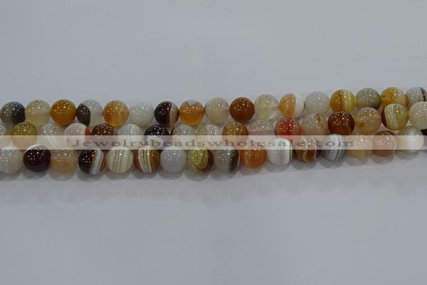 CAG9157 15.5 inches 10mm round line agate beads wholesale