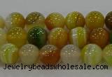 CAG9163 15.5 inches 6mm round line agate beads wholesale