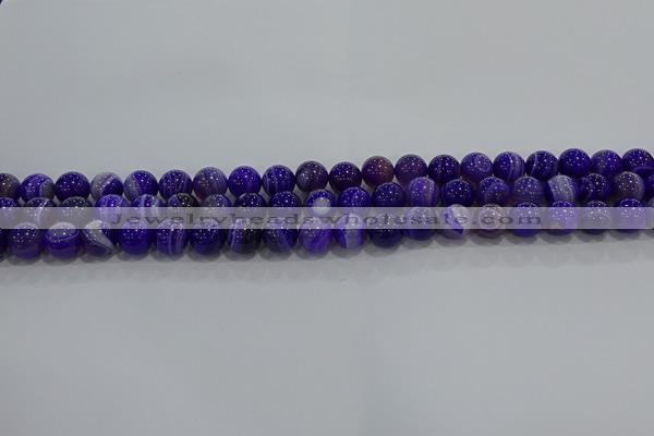 CAG9170 15.5 inches 6mm round line agate beads wholesale