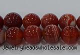 CAG9177 15.5 inches 6mm round line agate beads wholesale