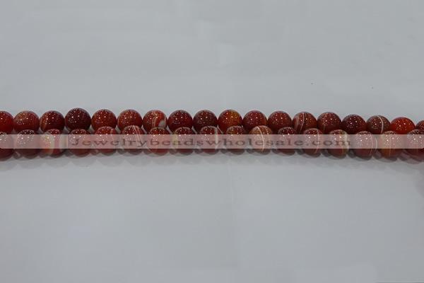 CAG9177 15.5 inches 6mm round line agate beads wholesale