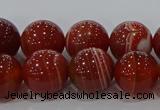 CAG9179 15.5 inches 10mm round line agate beads wholesale